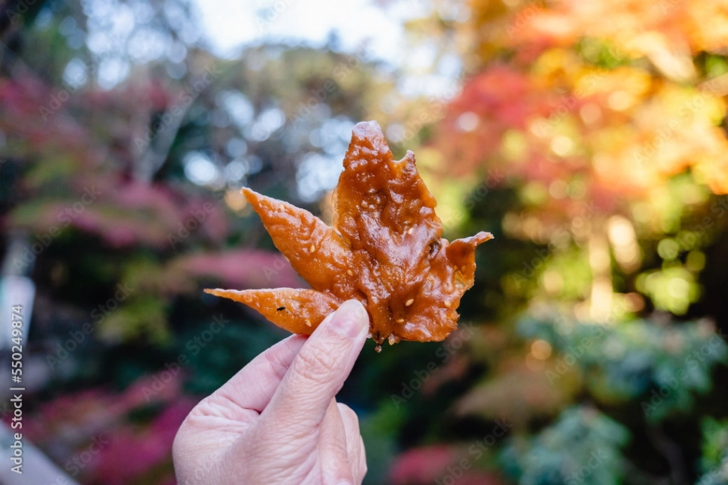 もみじの天ぷら食べ比べ